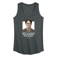 thumbnail image 1 of The Office - Dwight Fact Faster Than 80 Percent All Snakes - Women's Racerback Tank Top, 1 of 4
