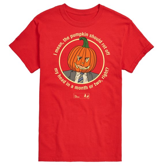 The Office - Dwight Pumpkin Head - Men's Short Sleeve Graphic T-Shirt