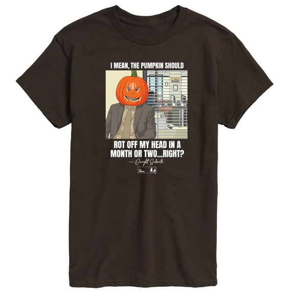 The Office - Dwight Pumpkin Head - Men's Short Sleeve Graphic T-Shirt