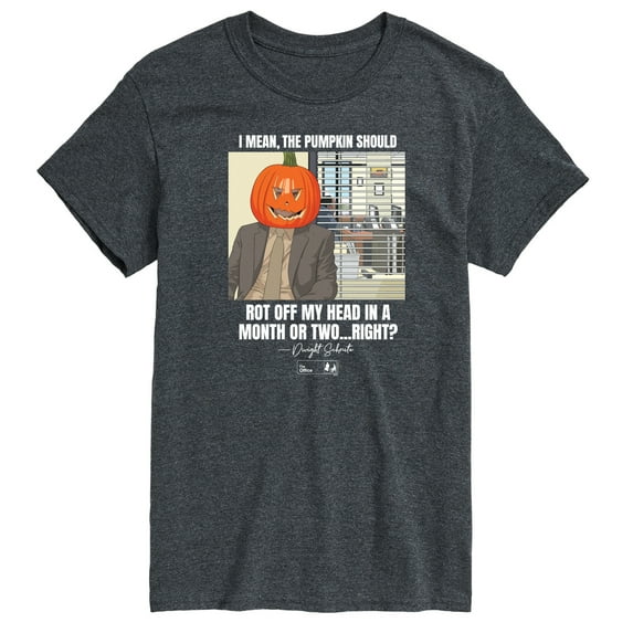 The Office - Dwight Pumpkin Head - Men's Short Sleeve Graphic T-Shirt