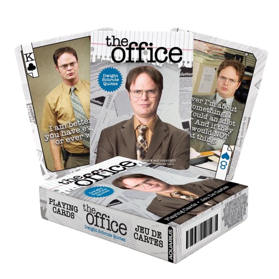The Office Dwight Quotes Playing Cards by AQUARIUS