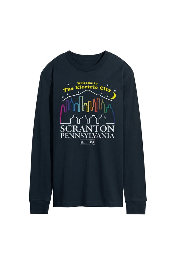 - Electric City Scranton - Men's Long Sleeve Graphic T-Shirt
