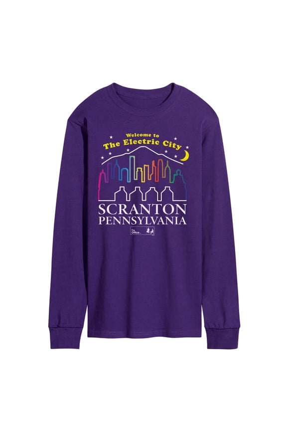 - Electric City Scranton - Men's Long Sleeve Graphic T-Shirt