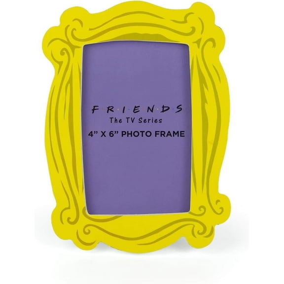 Silver Buffalo Friends Photo Picture Frame, Yellow, 4 x 6 Inches