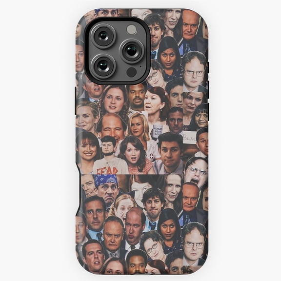 The Office Faces Collage TV Show Phone Case for iPhone 16 15 14 13 12 11 Pro Max