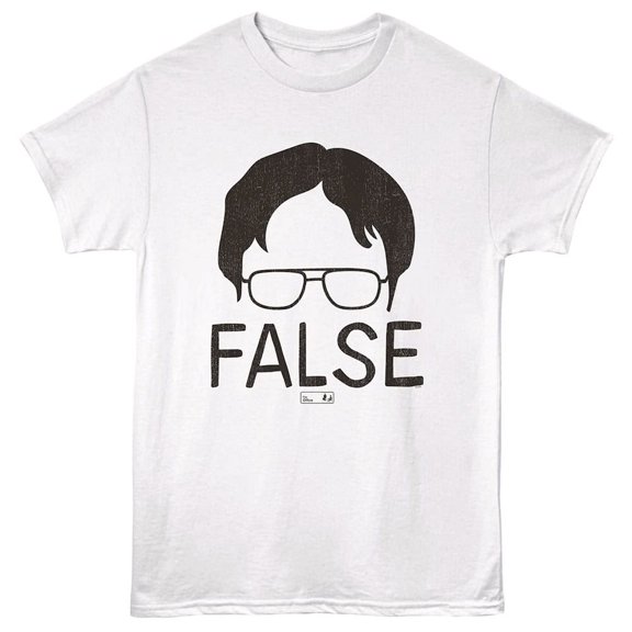 The Office False Men's T Shirt (White, AdultXL)