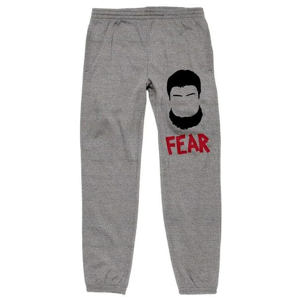 The Office Fear Mose Schrute Silhouette Men s Heather Graphite Sweatpants XXL