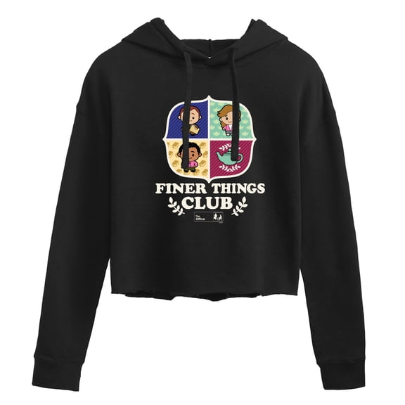The Office - Finer Things - Juniors Cropped Pullover Hoodie