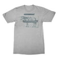 thumbnail image 1 of The Office Horseboat Dwight Schrute Gray Heather Adult T-Shirt, 1 of 2