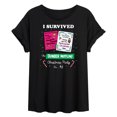 thumbnail image 1 of The Office - I Survived Dunder Mifflin Christmas Party - Juniors Ideal Flowy Muscle T-Shirt, 1 of 5