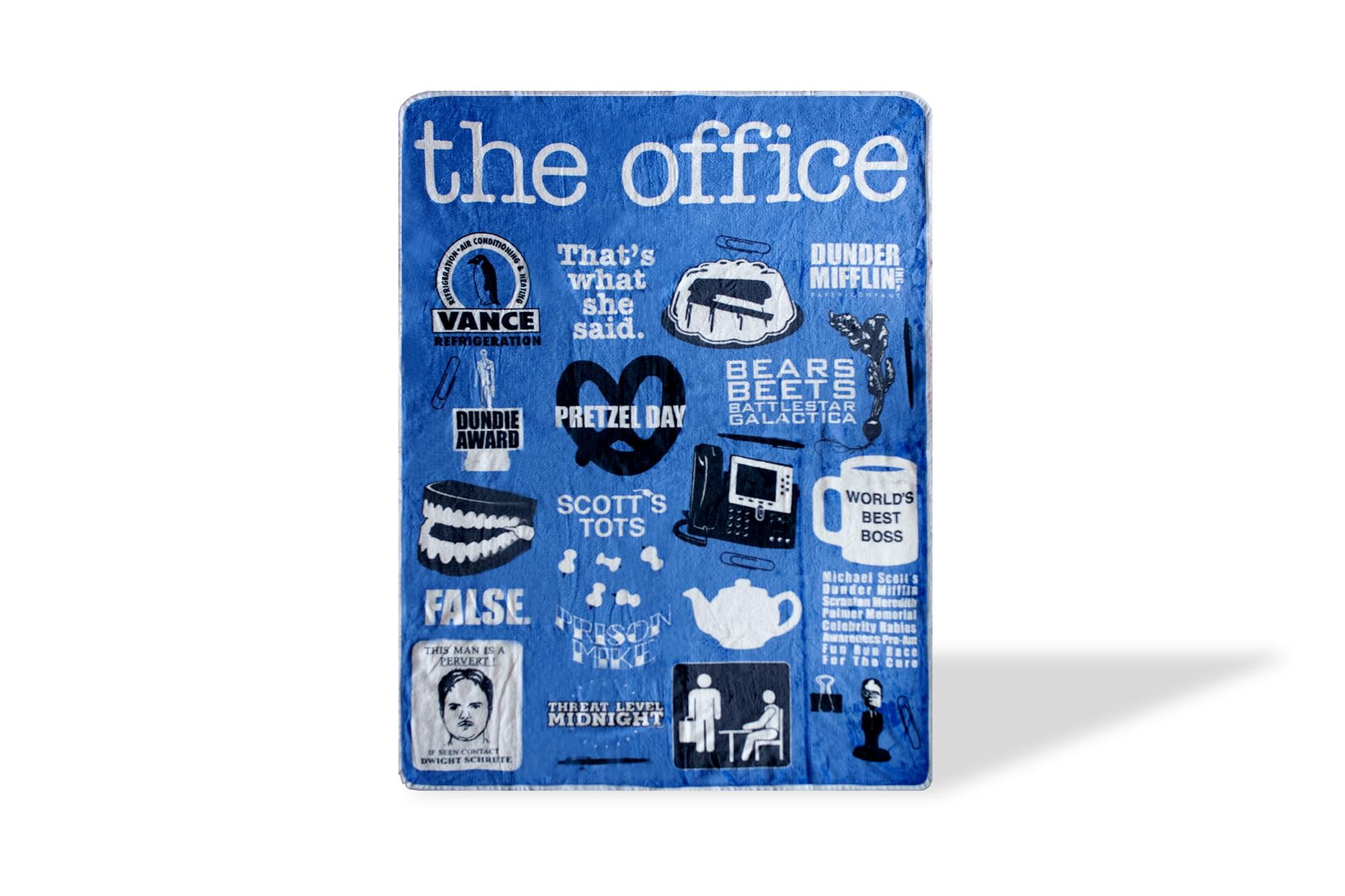 Office Dunder Mifflin Logo Fleece Blanket