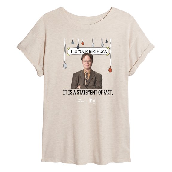 The Office - It Is Your Birthday - Juniors Ideal Flowy Muscle T-Shirt
