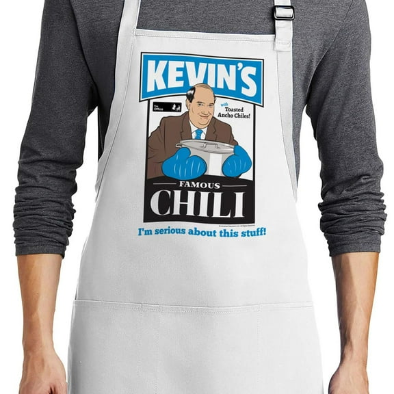 Prime Party The Office Kevins Famous Chili Apron with Pockets, Adjustable Cooking Kitchen Aprons