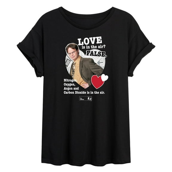 The Office - Love Is In The Air - Women's Oversized T-Shirt