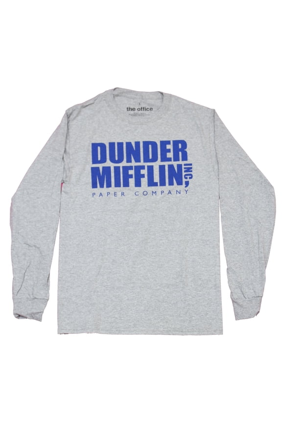 The Office Mens Long Sleeve T-Shirt - Dunder Mifflin Inc Paper Company Logo (2X-Large)