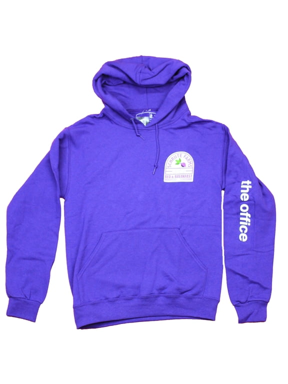 The Office Mens Pullover Hoodie - Schrute Farms Bed & Breakfast Lapel Logo (Small)
