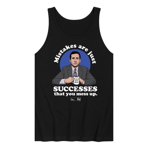 The Office - Michael Mistakes Are Successes You Mess Up - Men's Jersey Tank Top