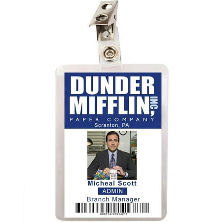 The Office Michael Scott Dunder Mifflin ID Badge