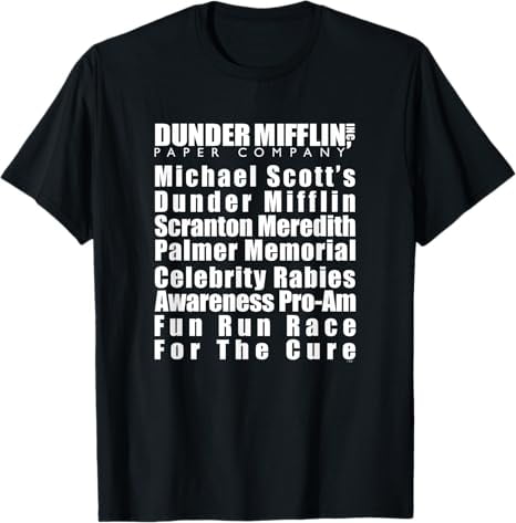 The Office Michael Scott Fun Run with Dunder Logo T-Shirt - Walmart.com