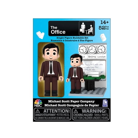 The Office - Michael Scott's Paper Company Buildable Set (One Figure, 52 Pieces)