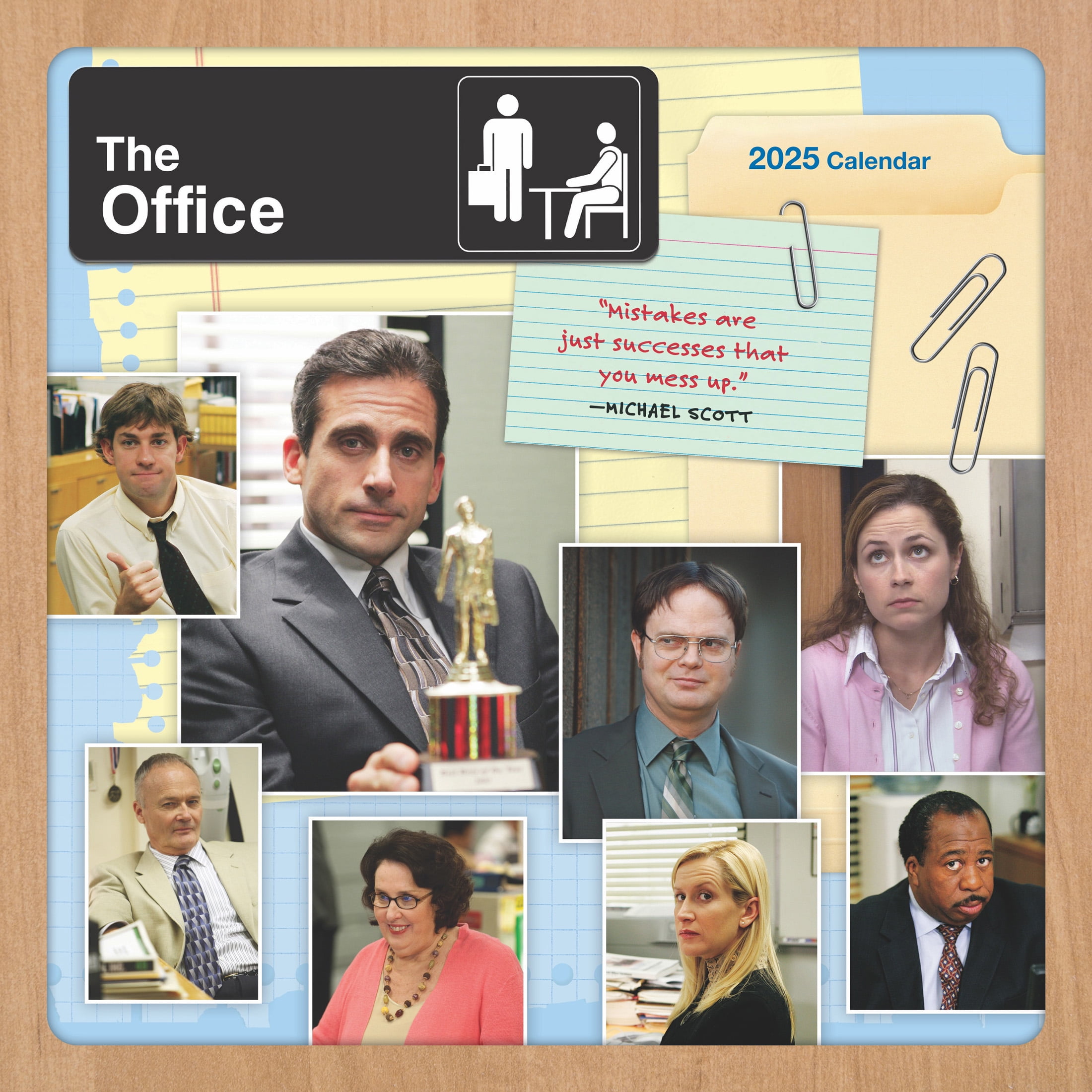 The Office OFFICIAL | 2025 12x24" (Hanging) Square Wall Calendar | Cal Ink