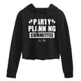thumbnail image 1 of The Office - Party Planning - Juniors Cropped Pullover Hoodie, 1 of 5