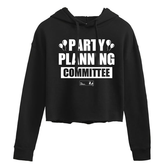 The Office - Party Planning - Juniors Cropped Pullover Hoodie