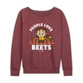 thumbnail image 1 of The Office - People Love Beets - Women's Lightweight French Terry Long Sleeve Shirt, 1 of 5