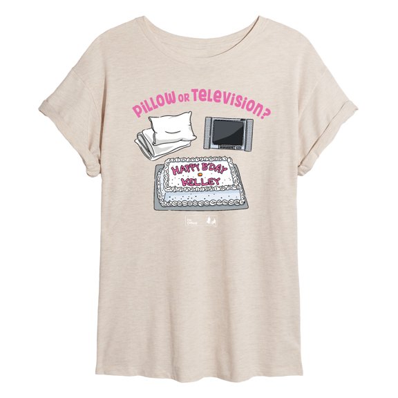 The Office - Pillow Or Television - Juniors Ideal Flowy Muscle T-Shirt