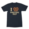 thumbnail image 1 of The Office Pretzel Day Navy Adult T-Shirt, 1 of 2