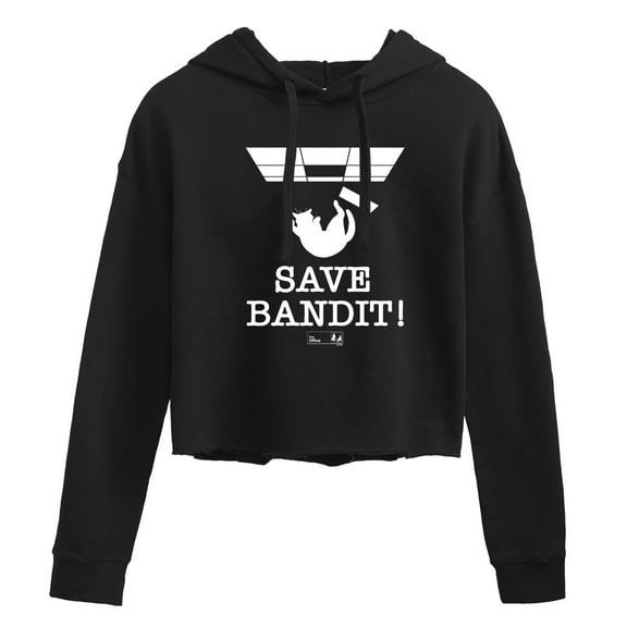 The Office - Save Bandit - Juniors Cropped Pullover Hoodie
