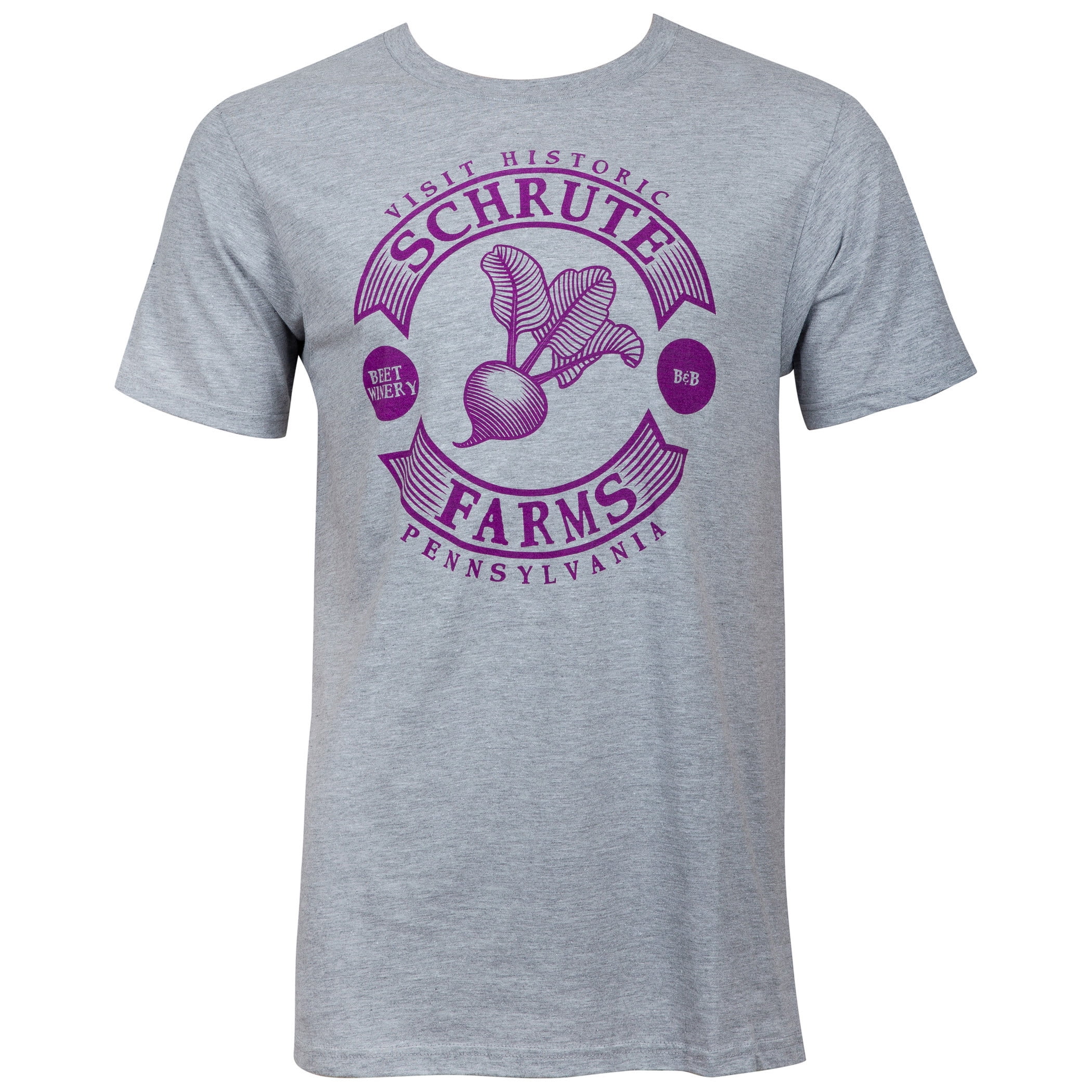 The Office Schrute Farms Men's Grey T-Shirt-Large - Walmart.com