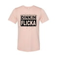 thumbnail image 1 of "The Office Shirt, Dinkin FLicka Michael Scott Shirt, Gift For Her, Funny Shirts, Unisex Fit, Gift For Him, Dinkin Flicka Shirt, Birthday T, Peach, SMALL", 1 of 1
