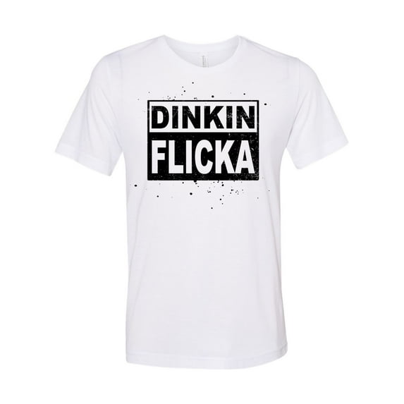 "The Office Shirt, Dinkin FLicka Michael Scott Shirt, Gift For Her, Funny Shirts, Unisex Fit, Gift For Him, Dinkin Flicka Shirt, Birthday T, White, XL"