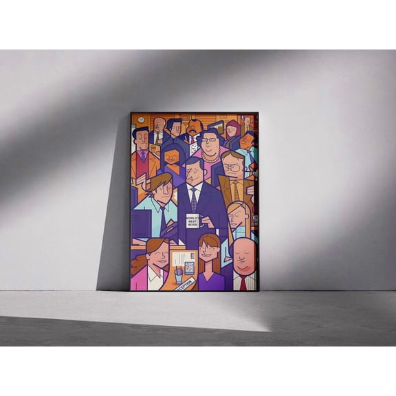 The Office Show Poster, Dunder Mifflin Cast Print