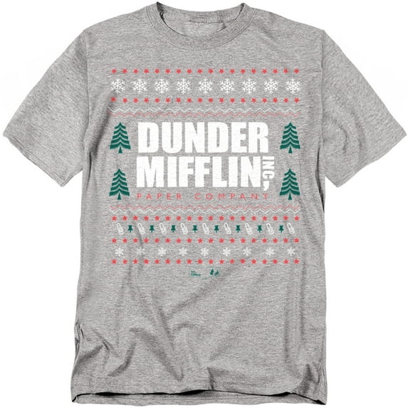 The Office T-Shirt Dunder Mifflin Ugly Christmas Sweater Bs Unisex Graphic Tee For Men & Women