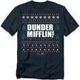 thumbnail image 1 of The Office T-Shirt Dunder Mifflin Ugly Christmas Sweaters Unisex Graphic Tee For Men & Women, 1 of 7