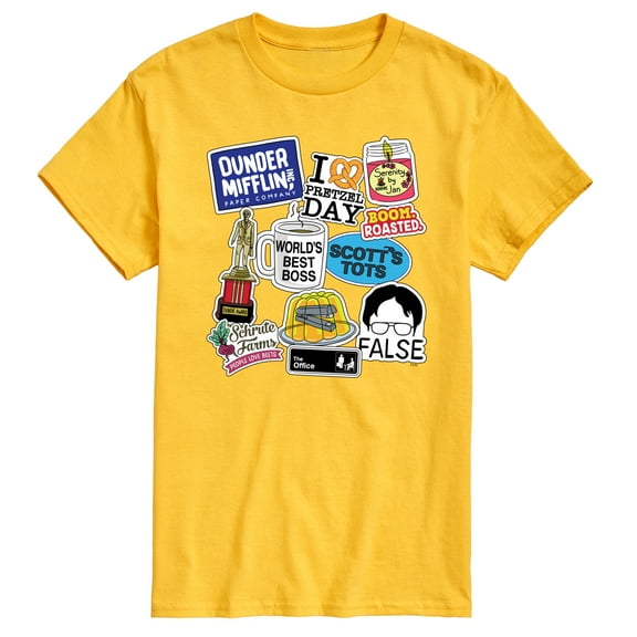 The Office - The Office Stickers - Men's Short Sleeve Graphic T-Shirt