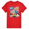 thumbnail image 1 of The Office - The Office Stickers - Men's Short Sleeve Graphic T-Shirt, 1 of 4