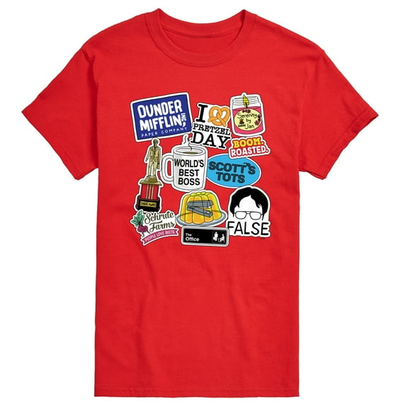 The Office - The Office Stickers - Men's Short Sleeve Graphic T-Shirt