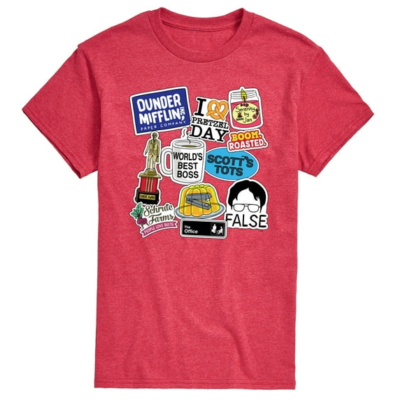 The Office - The Office Stickers - Men's Short Sleeve Graphic T-Shirt