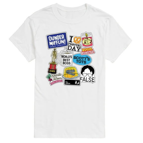 The Office - The Office Stickers - Men's Short Sleeve Graphic T-Shirt