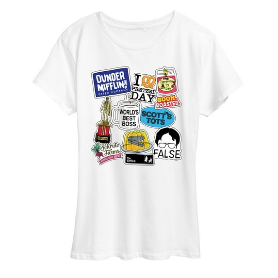 The Office - The Office Stickers - Women's Short Sleeve Graphic T-Shirt