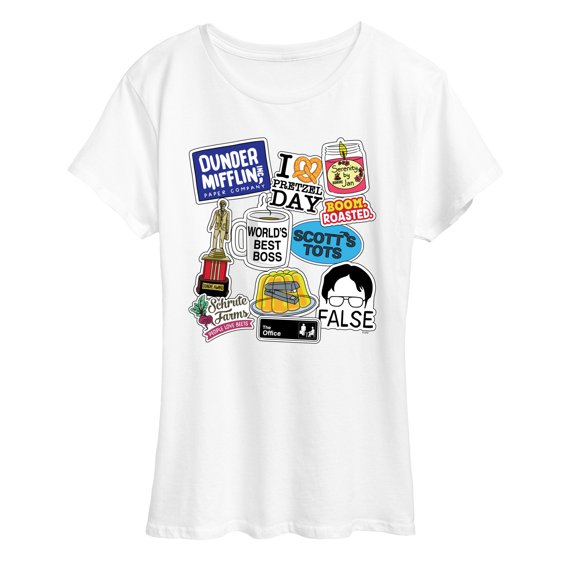 The Office - The Office Stickers - Women's Short Sleeve Graphic T-Shirt