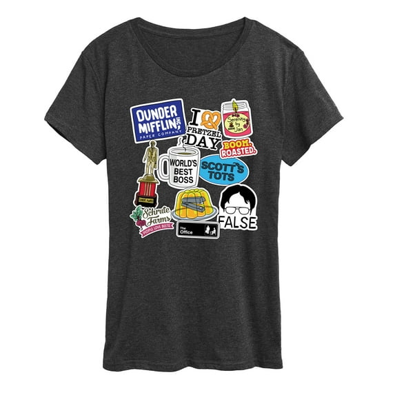 The Office - The Office Stickers - Women's Short Sleeve Graphic T-Shirt