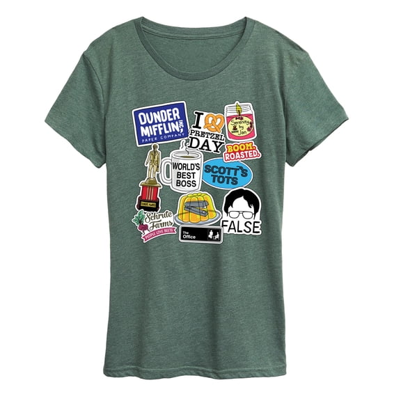 The Office - The Office Stickers - Women's Short Sleeve Graphic T-Shirt