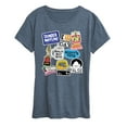 thumbnail image 1 of The Office - The Office Stickers - Women's Short Sleeve Graphic T-Shirt, 1 of 4