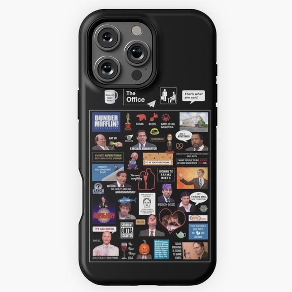 The Office US Montage TV Show Art Phone Case for iPhone 16 15 14 13 12 11 Pro Max