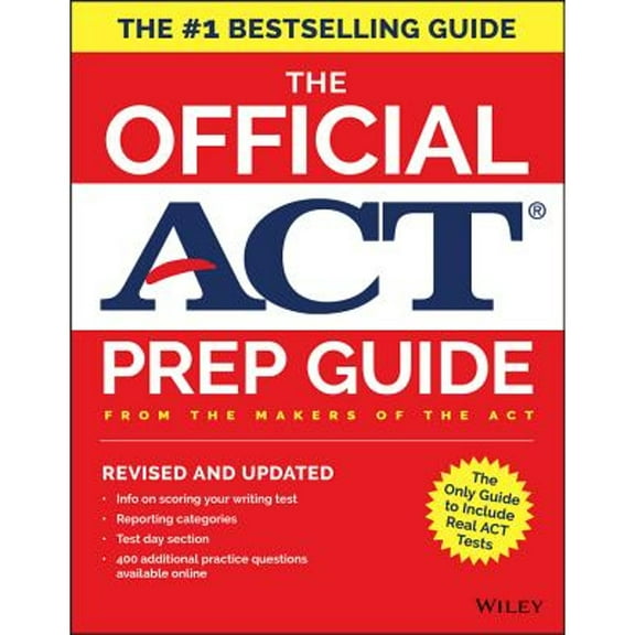 Pre-Owned The Official ACT Prep Guide, 2018: Official Practice Tests + 400 Bonus Questions Online, by ACT, (Paperback), Textbooks, English