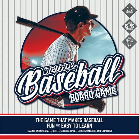 The Official Baseball Board Game - Classic Family Fun for 2-8 Players, Ages 7+